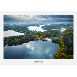 6 kunstpostkort fra Silkeborgs s�- og skovlandskaber