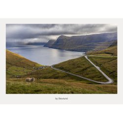 6 kunstpostkort Skabt p� F�r�erne � Landskab &amp; Linjer