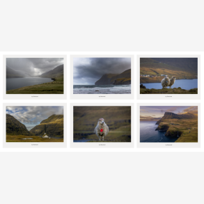 6 kunstkort fra F�r�erne - Stille landskaber