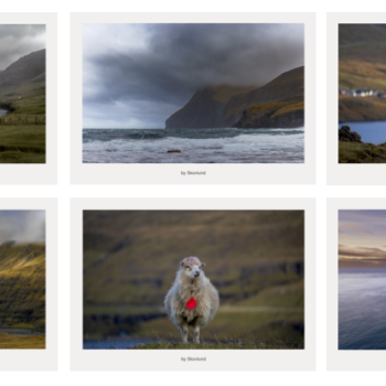 6 kunstpostkort fra F�r�ernes - Stille landskaber