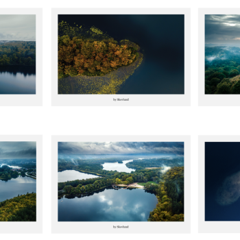 6 kunstpostkort fra Silkeborgs s�- og skovlandskaber