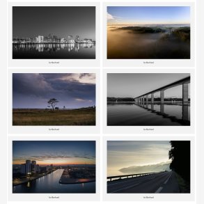 6 kunstkort fra Vejle - landskaber og byrum