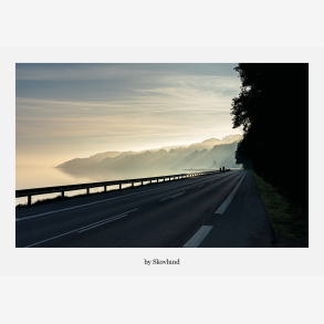 Diset morgen ved Ib�k � Vejle Fjord