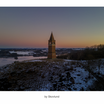 Vinterlys over Himmelbjerget